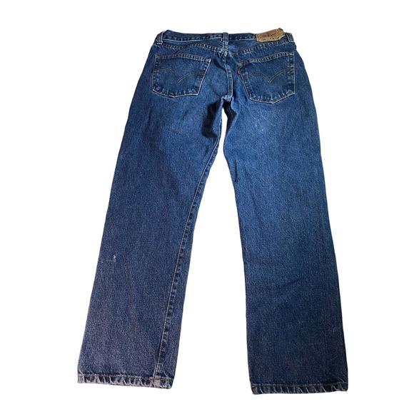 Vintage Levis Made in USA Straight Leg Button Fly Jeans Men's Size 36x30 - Picture 1 of 8